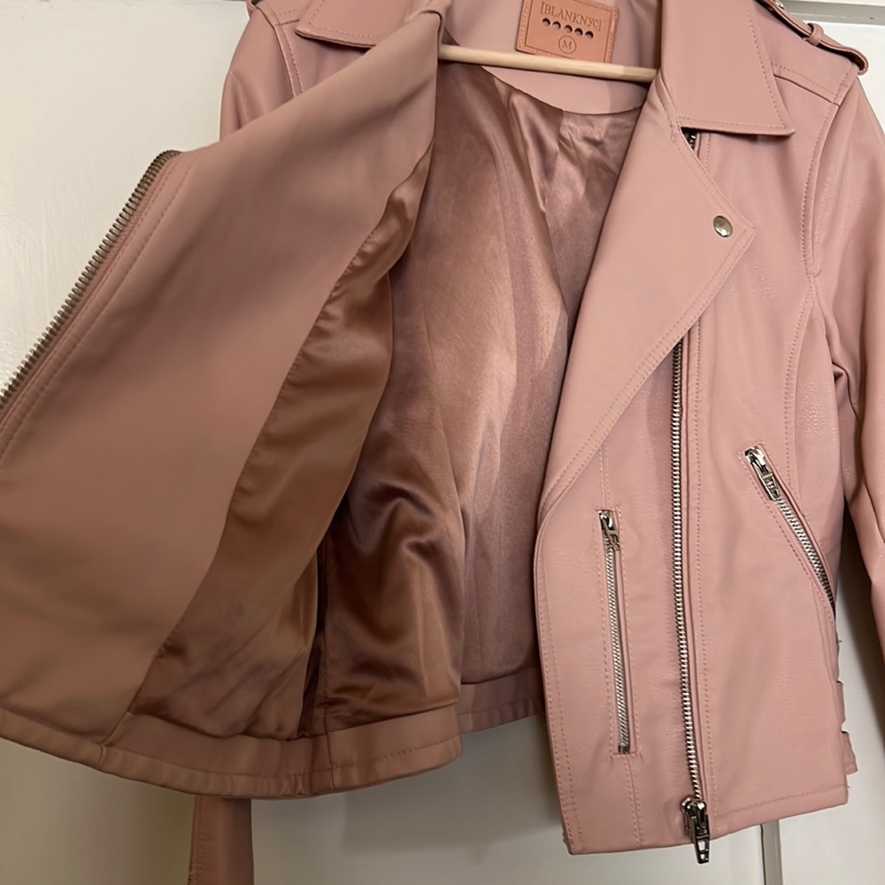 BLANK NYC, Light Pink Moto Jacket - Picture 7 of 8